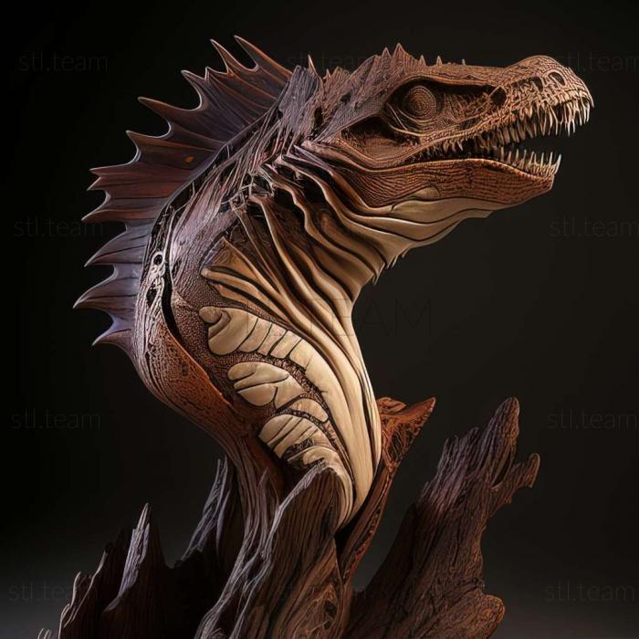 3D модель Дилофозавриды (STL)